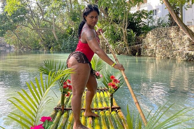 ATV, Bamboo Rafting, and Horseback Ride Tour From Montego Bay - White River bamboo rafting for a slower hour