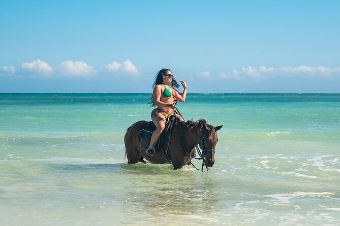 ATV, Bamboo Rafting, Horseback Ride Guided Tour from Montego Bay - Stop one: horseback riding and a swim in St. Ann’s Bay