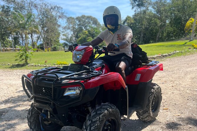 ATV , Bamboo Rafting & Horseback Ride Tour From Montego Bay - Rad Venture ATV ride through the countryside