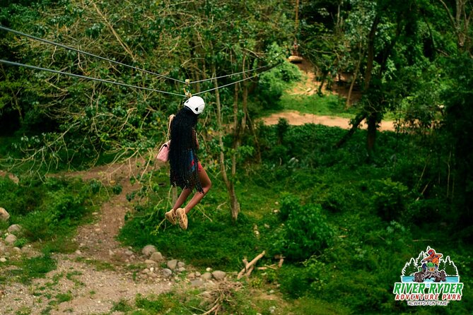 ATV Zipline Nature Walk Swing over Wishing River Kingston Jamaica - Starting at River Ryder Adventure Park in Temple Hall