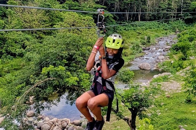 ATV Zipline Nature Walk Swing over Wishing River Kingston Jamaica - The nature walk adds a quieter Jamaican moment