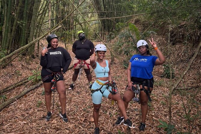ATV Zipline Nature Walk Swing over Wishing River Kingston Jamaica - Friendly staff and a beginner-friendly setup