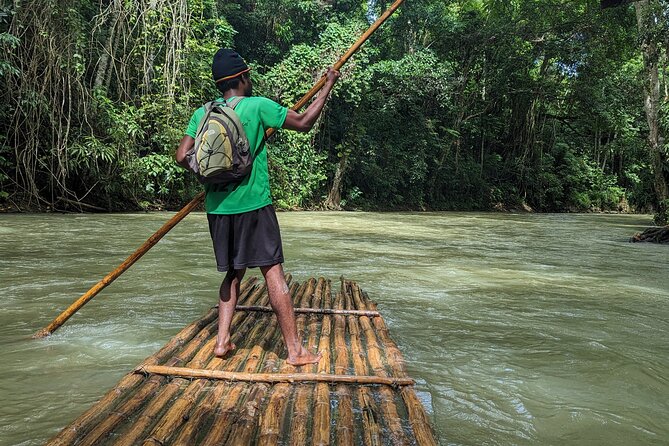 Bamboo Rafting Experience on the Martha Brea - Boarding a 30-foot bamboo raft
