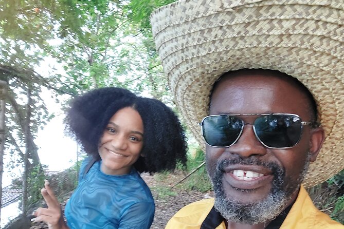 Bamboo Rafting, Frenchman Cove, Boston Jerk Centre in Portland - The guide can shape the whole day