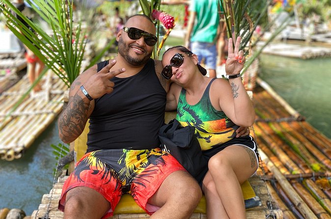 Bamboo Rafting Montego Bay - The massage point and fresh coconut stop