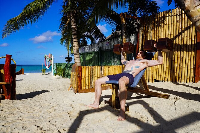 Beach Gym Workout on the World Famous 7 Mile Beach in Negril - Weather matters more than it does at an indoor gym