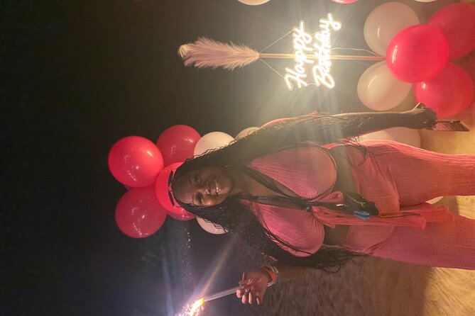 Birthday Dinner On Beach In Montego Bay Jamaica - Choosing your three-course Jamaican meal
