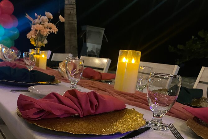 Birthday Dinner On Beach In Montego Bay Jamaica - Music, service, and the mood after dark