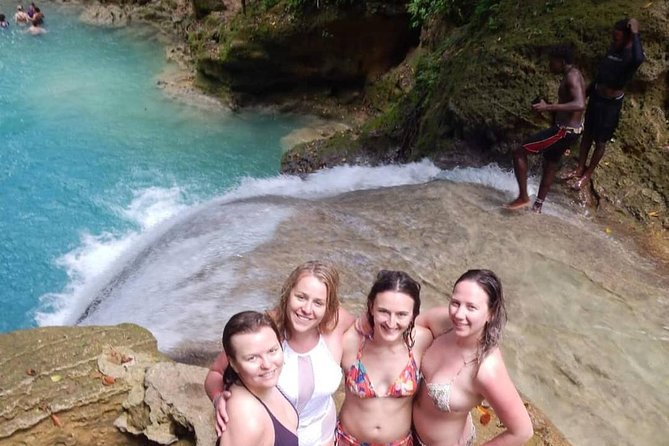 Blue Hole and ATV'S Ride Tour From Ocho Rios & Runaway Bay - Climbing through the Blue Hole’s waterfalls