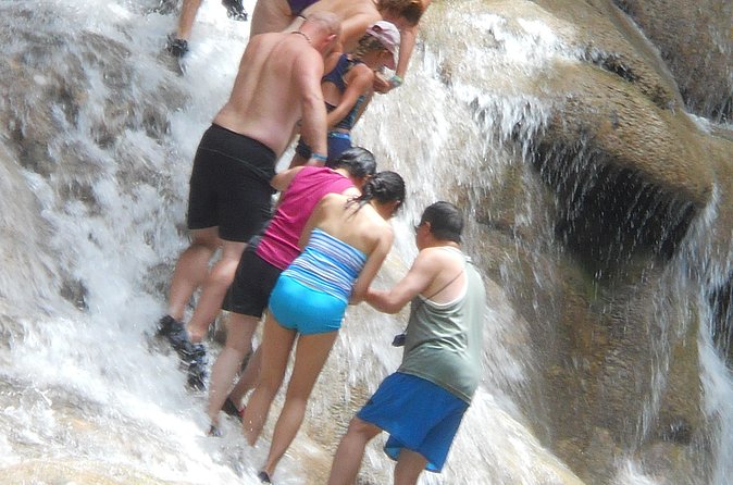 Blue Hole and Dunns River Falls from Falmouth - Climbing the 180-foot Dunns River cascade