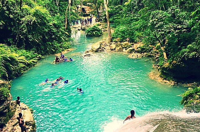 Blue Hole and Horseback Riding and Shopping - Jamaican food and souvenir shopping