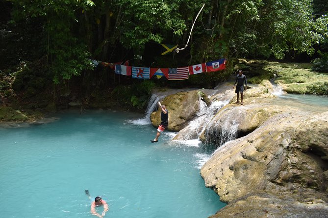 Blue Hole and Secret Falls Day Trip plus Shopping from Falmouth - Scotchies and a Jamaican jerk lunch