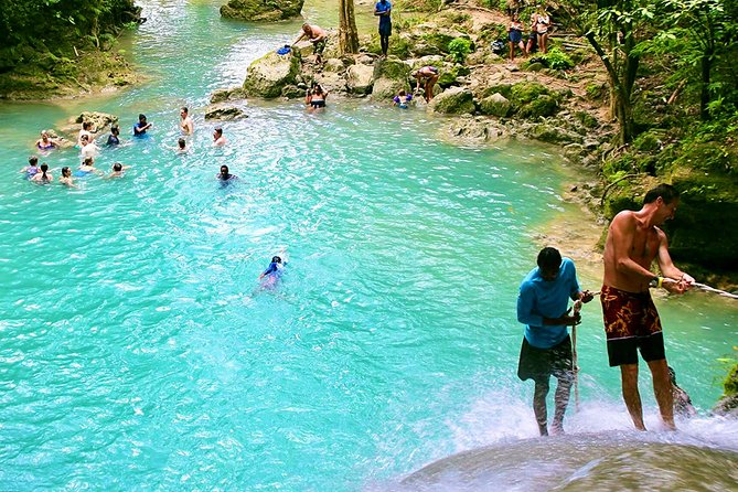 Blue Hole and Secret Falls plus Luminous Lagoon Tour - Blue Hole: bright pools and optional jumps