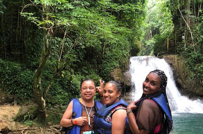 Blue Hole and Souvenir Shopping Ocho Rios (Transportation Only) - Blue Hole waterfall: rope swings, cliff jumps, and rock climbs