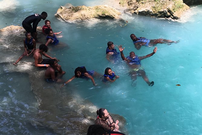 Blue Hole Jamaica Transportation Only - Clear water and striking rock formations