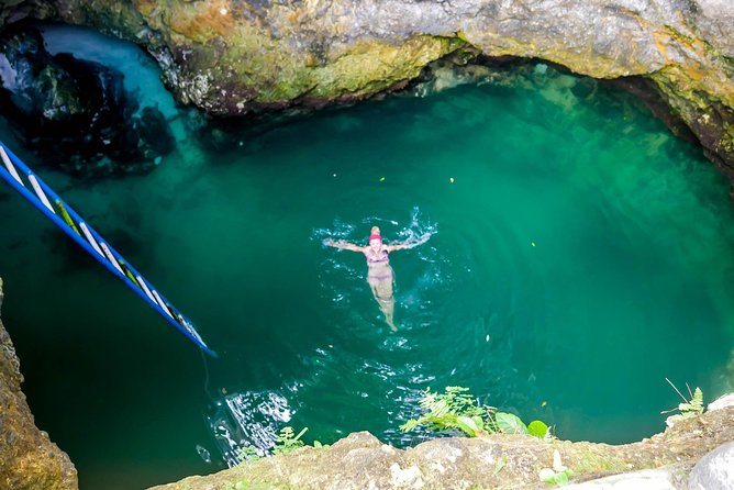 Blue Hole Mineral Spring, Ricks Cafe, 7 Mile Beach and Shopping Private Tour - Key points to know before booking