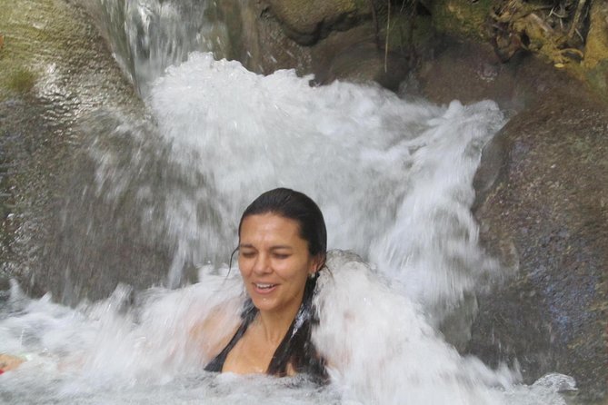 Blue Hole plus Secret Falls and Dunns River Falls Combo from Falmouth Hotels - Dunn’s River Falls: Jamaica’s famous human-chain climb