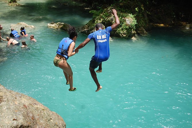 Blue Hole plus Secret Falls and Dunns River Falls Combo from Runaway Bay Hotels - The north coast ride from Runaway Bay