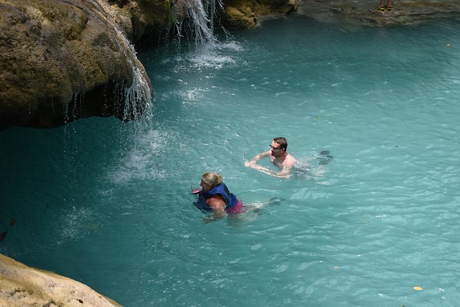 Blue Hole plus Secret Falls & Dunn's River Falls from Grand Palladium - The guide can shape the whole day