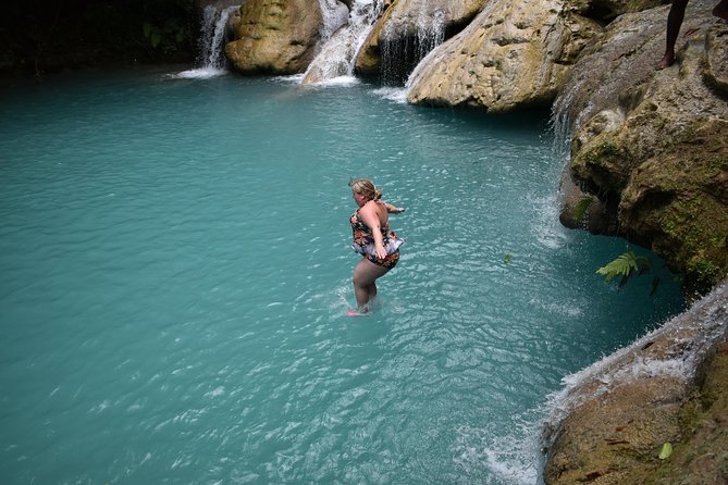 Blue Hole plus Secret Falls & Dunn's River Falls from Grand Palladium - Who will enjoy this most