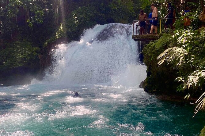 Blue Hole, Secret Falls & River Rapids Tubing from Montego Bay - White River tubing, from calm to fast