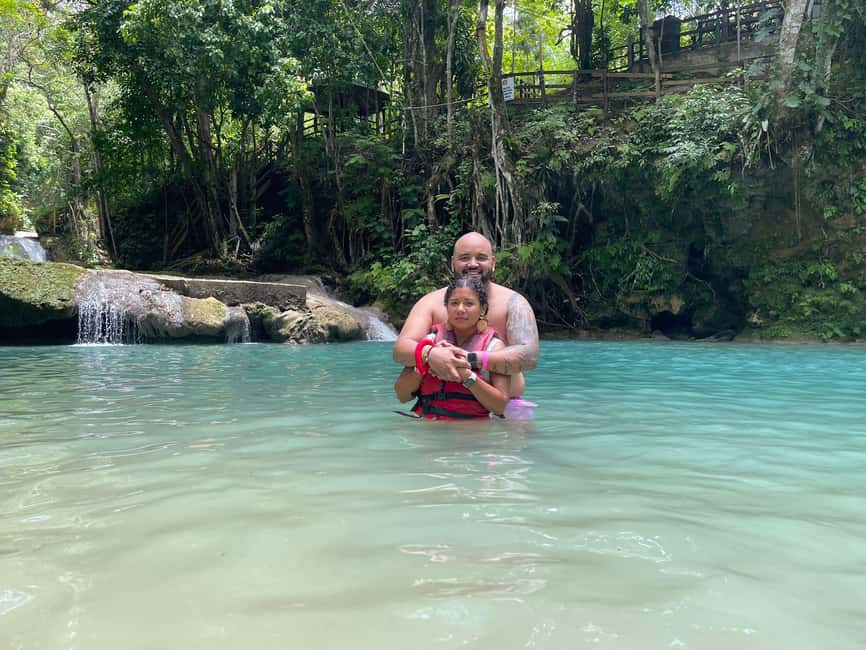 Blue Hole, Secret Falls, River Tubing and Dunn's River Falls - Cool Blue Hole Brings the Action