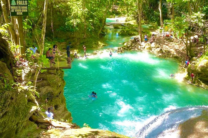 Blue Hole Secret Falls, White River Rafting, and River Tubing from Ocho Rios - Blue Hole, rope swings, and clear cascades
