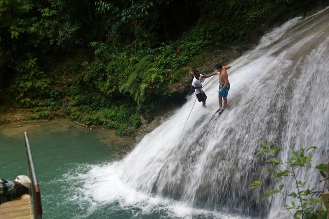 Blue Hole Waterfalls Tour from Falmouth - From Falmouth pier to the hills near Ocho Rios