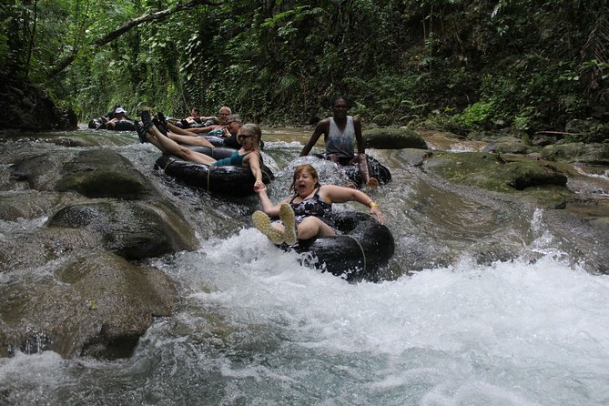 Calypso River Tubing Adventure from Ocho Rios - Floating beneath bamboo and over limestone