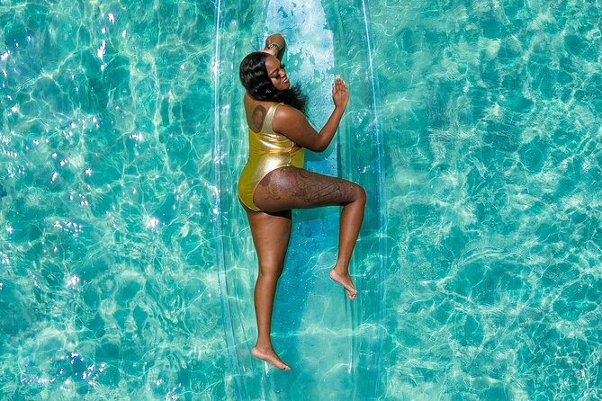 Clear Kayak Photoshoot in Montego Bay (Single) - Public beach, not a private photo studio