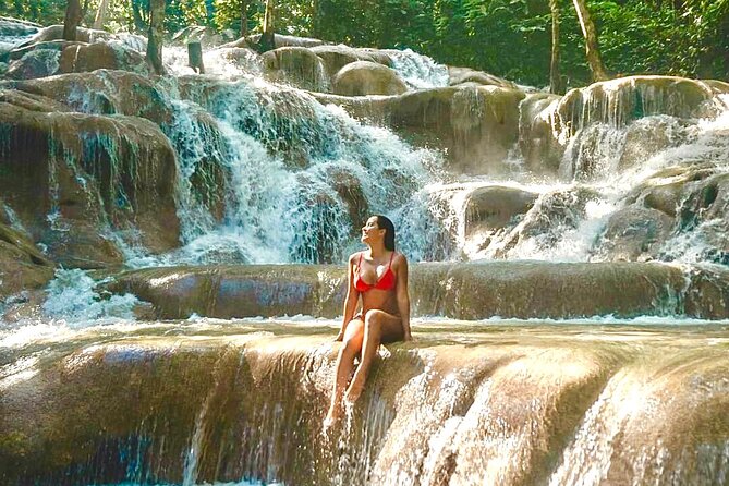 Dunn's River Falls , Bamboo Rafting & ATV Ride from Montego Bay - Dunn’s River Falls and the 600-foot climb