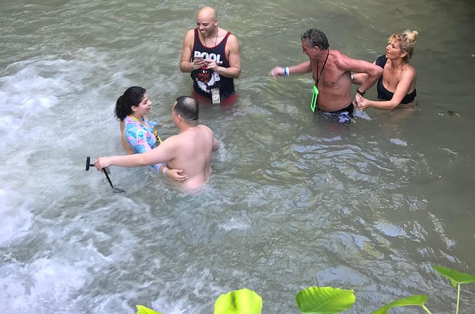 Dunn's River Falls From Montego Bay - Swimming at the white-sand beach