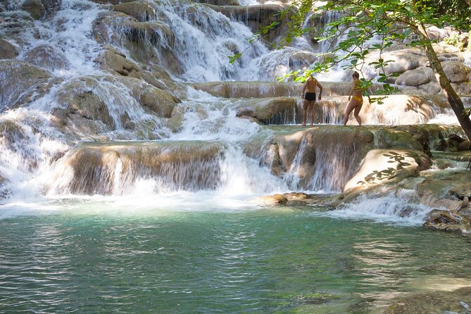 Dunn's River Falls & River Tubing with Lunch from Falmouth - Climbing the 600-foot Dunn’s River Falls