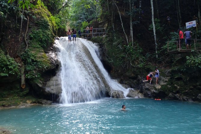 Dunn's River Falls - Blue Hole’s rope swings and natural pools