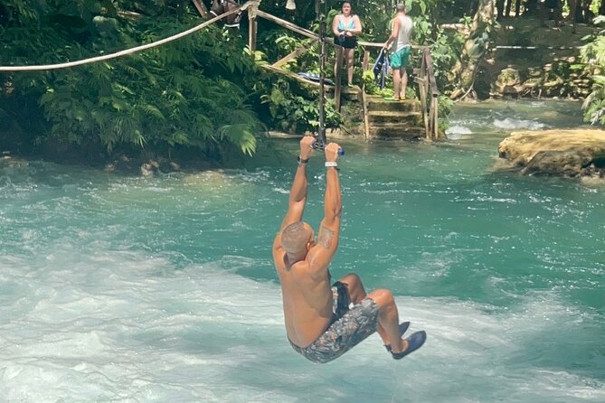 Dunn's River Park & Blue Hole Waterfall Combo from Montego Bay - Blue Hole gives you room to choose your comfort level