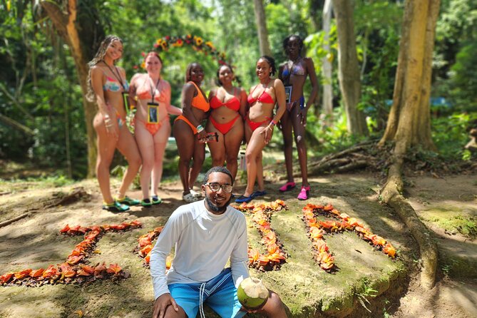 Dunns River Falls & Blue Hole Combo from Montego Bay with Pick Up - The Secret Falls Hike Through Rainforest