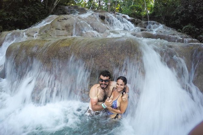 Exhilarating Dunn's River Falls Guided Tour from Ocho Rios hotels - Lagoon stops and views from the top