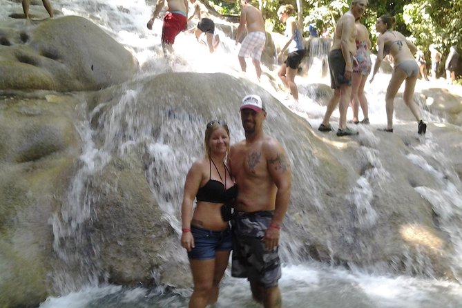 Falmouth Shore Excursion Blue Hole and Dunn's River Falls Combo - Dunn’s River Falls: the bigger physical challenge