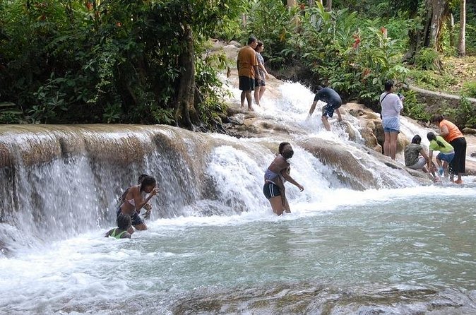 Falmouth Shore Excursion: Dunns River Falls and River Tubing Tour - Climbing the 600-foot Dunn’s River Falls