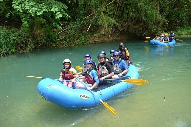 Falmouth Waterfalls Rafting and Beach Adventure - From Falmouth port to the Rio Bueno