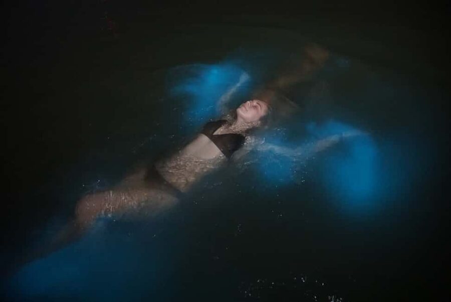 From Montego Bay: Luminous Lagoon Nighttime Boat Tour - The boat ride and the first blue sparks