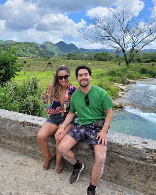 From Montego Bay/Negril: RastaSafari UTV Experience - Cooling off at Roaring River