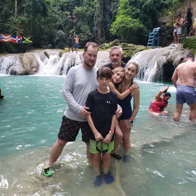From Ocho Rios: Blue Hole Secret Waterfall & Highlight Tour - Arriving at the Blue Hole Waterfall