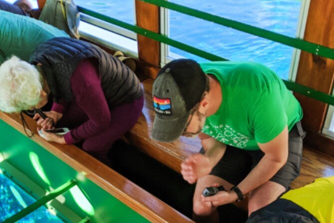 Glass Bottom Boat Water Activity in Montego Bay Jamaica - Capt Dan and Trey add context to the ride