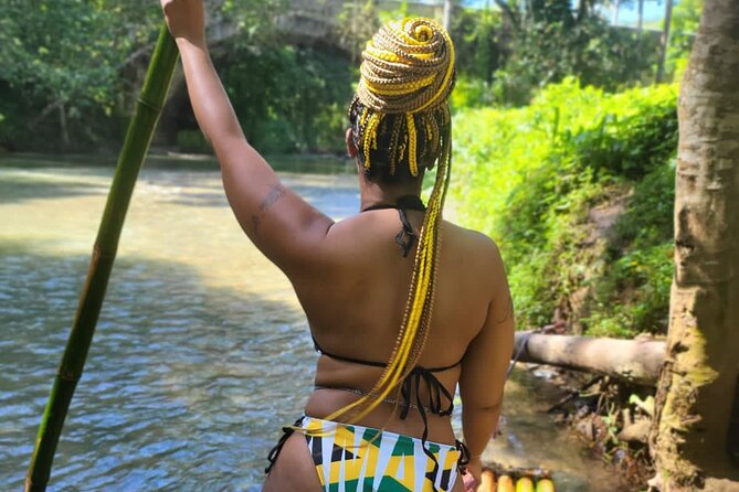 Great River Rafting Tour With Limestone Body Massage From Negril - Floating down the river on bamboo
