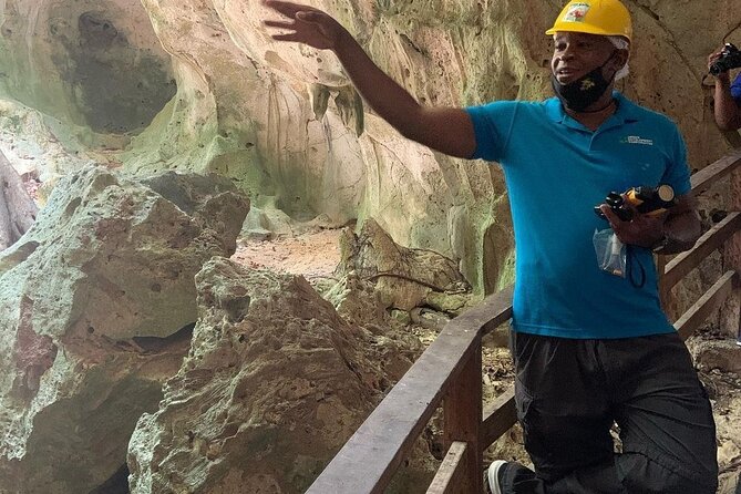 Green Grotto Cave Tour from Montego Bay - Entering a limestone cave with a long human story