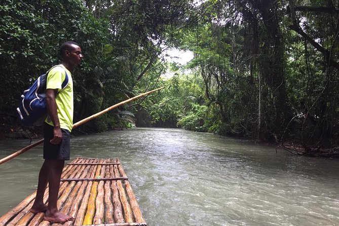 Half-Day Martha Brae River Rafting Tour from Ocho Rios - Boarding the bamboo raft on the Martha Brae