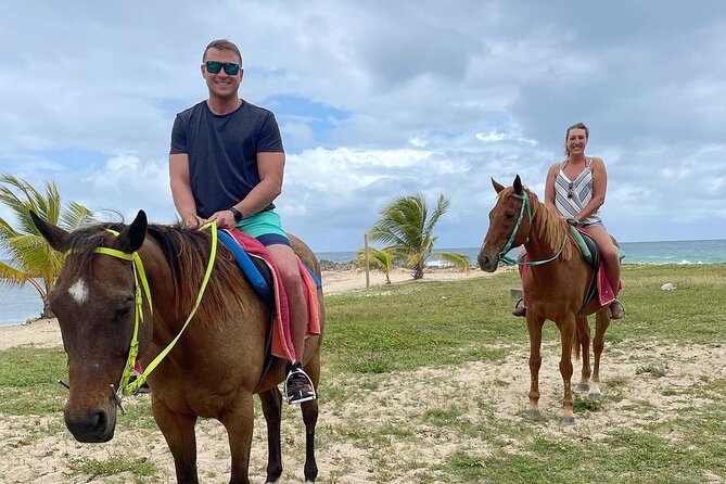 Horseback Ride and Swim Jamaica - Taking the horse into the Caribbean Sea