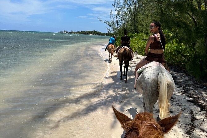 Horseback Ride and Swim Tour In Montego Bay - Getting Comfortable Before the Horses Move