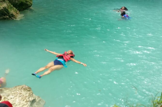 Horseback Ride, Bamboo Rafting and Bluehole/Secret Falls Tour from Montego Bay - Blue Hole and Secret Falls: the active middle stop